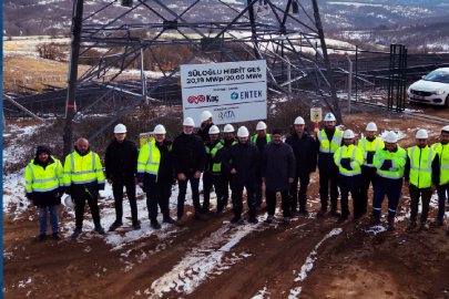 Rüzgar enerji santrali hibrit enerji tesisine dönüştü