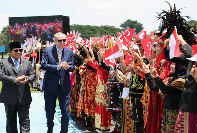 Cumhurbaşkanı Erdoğan, Endonezya Bogor Cumhurbaşkanlığı Sarayı'nda