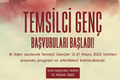 '2025 yılı Temsilci Genç' başvuruları başladı